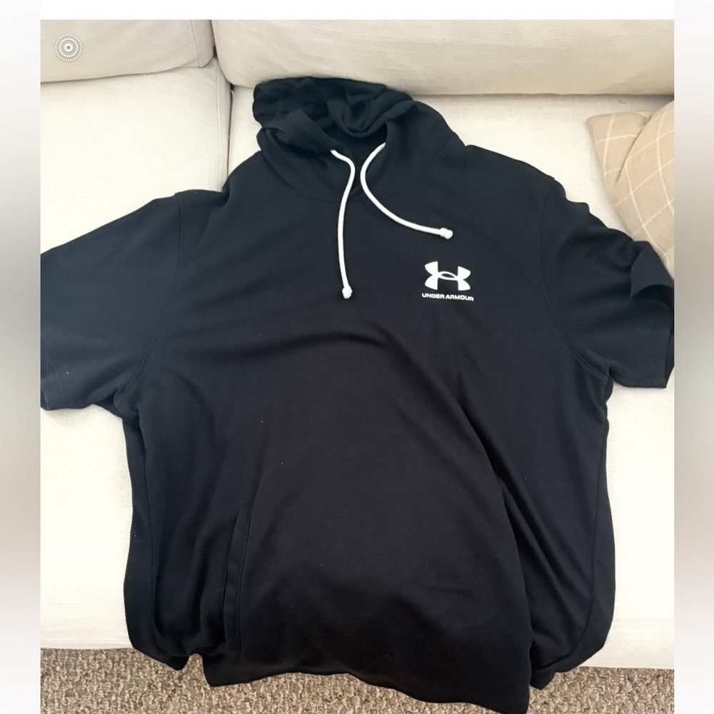 Under Armour Black Hoodie with Cut Off Sleeves